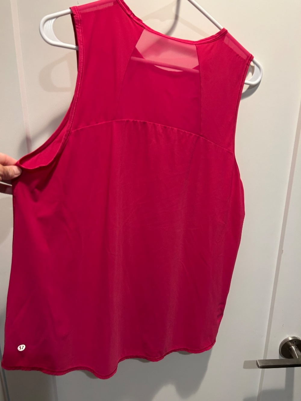 Lululemon sculpt tank passionate pink color sz 12. (Read description) - Picture 3 of 6